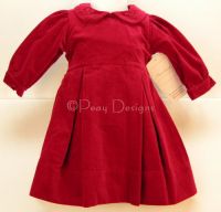 Strasburg Cranberry CHRISTMAS HOLIDAY Velvet Girls DRESS Sz 3M